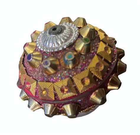 Round Brass Kumkum Box For Home At Rs 120 Piece In Moradabad ID