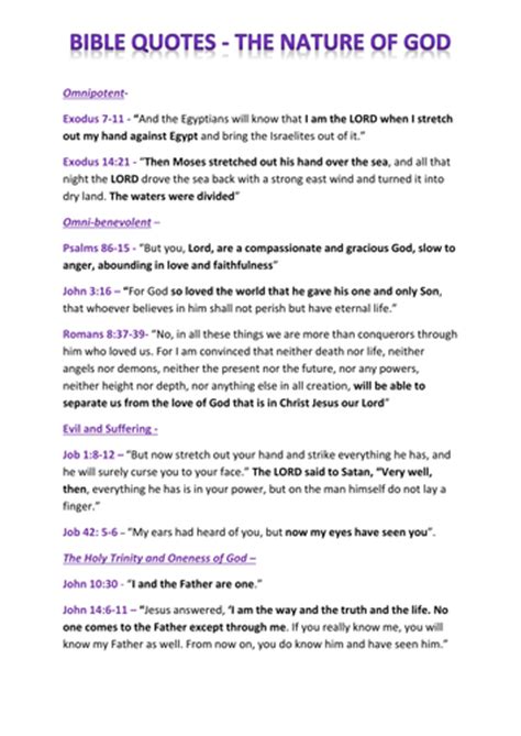 Eduqas Component 2 Christianity Bible Quotes | Teaching Resources