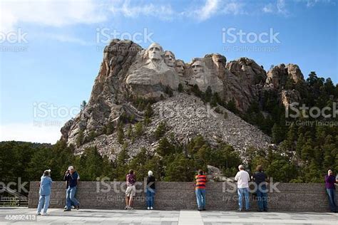 Tourists At Mount Rushmore Visitor Center Stock Photo - Download Image ...