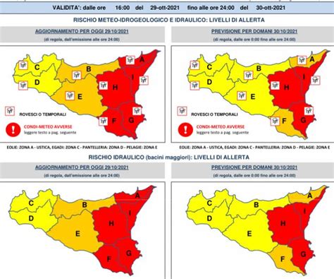 Protezione Civile Allerta Rossa Anche Per Domani