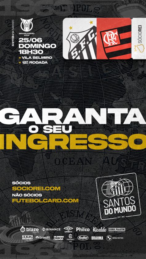 Venda De Ingressos Para Santos Fc E Cr Flamengo Pelo Campeonato