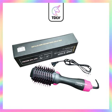 Tdlv Hair Dryer In Negative Ion Hot Air Comb Dryer Curly Hair Straight Hair One Step