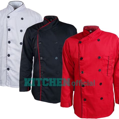 Jual Kitchenofficial Baju Koki Chef Jacket Lengan Panjang Baju Koki