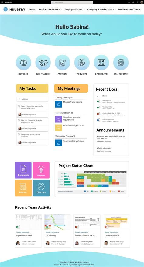 Sharepoint Intranet Examples And Templates Origami Sharepoint