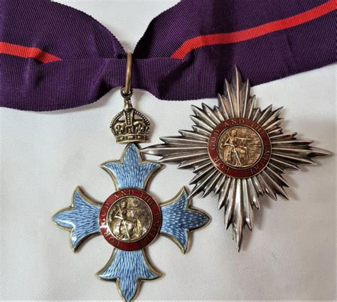 Vintage And Rare Order Of The British Empire Kbe Medal And Breast Star Ww1