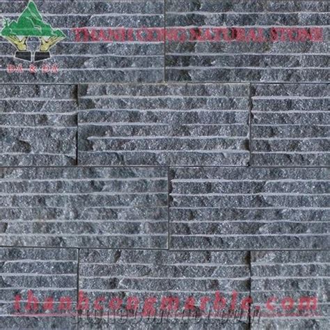 Black Marble Chiseled Stone Wall Tiles From Viet Nam Stonecontact