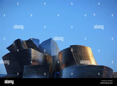 Bilbao Spain August Exterior View Of The Guggenheim Museum