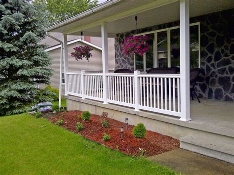 Vinyl Front Porch Railing  Diy Front Porch Porch Railing Front Porch Railings