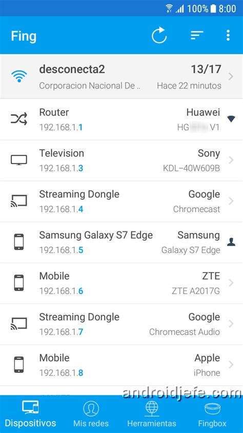 Cómo saber quién está conectado a mi WiFi Android Jefe
