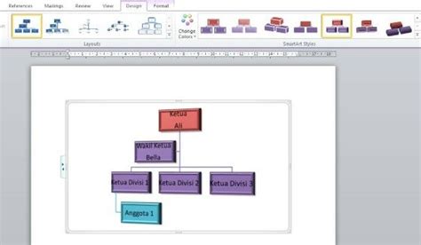 Cara Membuat Struktur Organisasi Di Word Mudah Jalantikus