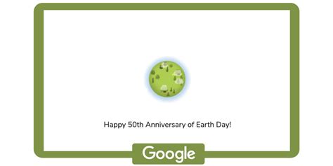 Google Doodle Celebrates Earth Day 50th Anniversary With A Game And