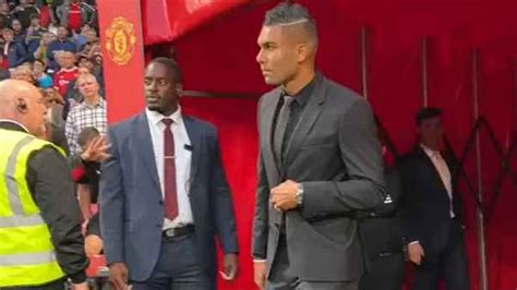 Phone Footage Casemiro Walks Out At Old Trafford Manchester United