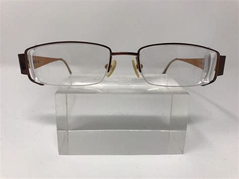 Bellagio Eyeglasses B348 50 17 135 Brown Gold H875 EBay