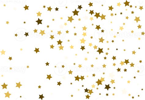 Random Falling Gold Stars Png