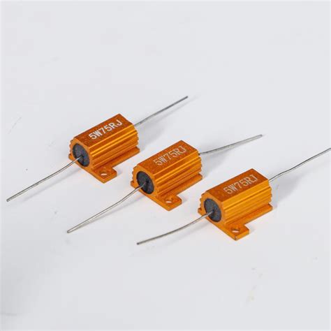 Watt Ohm Gold Aluminum Wirewound Led Load Resistor China Aluminum