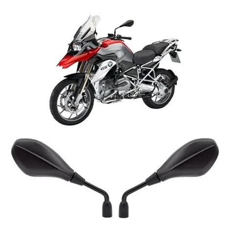 ESPELHO RETROVISOR MODELO BMW F800 GS 650 FIXO LENTE PLANA GVS