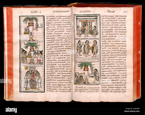 Facsimile Pages From Historia General De Las Cosas De Nueva Espa A By