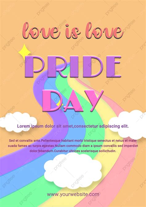 Simple Gay Pride Day Poster Promotion Template Template Download On Pngtree