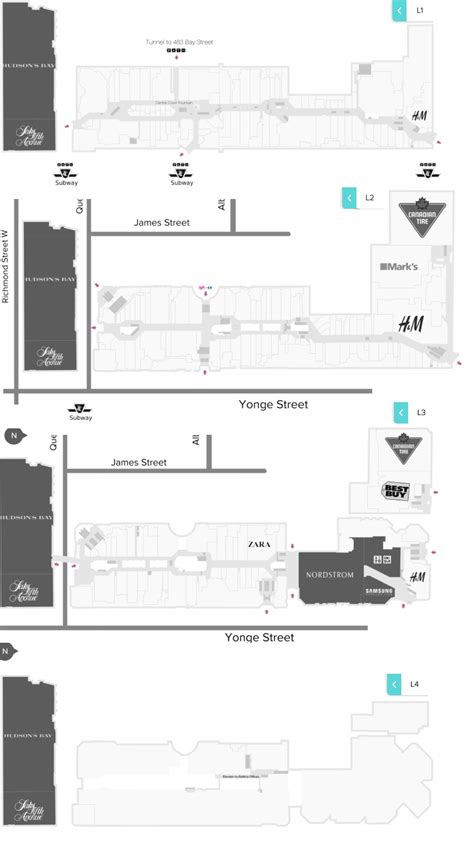 Eaton Centre Mall Map