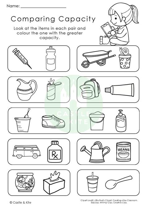 Capacity Worksheet Worksheets Library