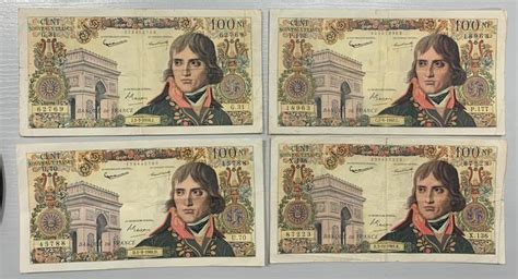 France Lot 4 Banknotes 100 Nouveaux Francs BONAPARTE Catawiki