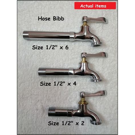 Faucet Sunrise Sink Faucet Gripo Hose Bibb Stainless Steel Heavyduty Standard 1 2 Size Lazada Ph