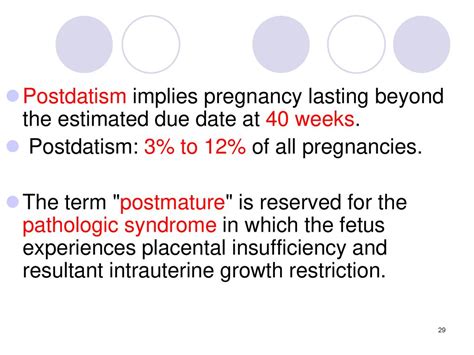 Preterm Labor And Post Term Delivery Ppt Download