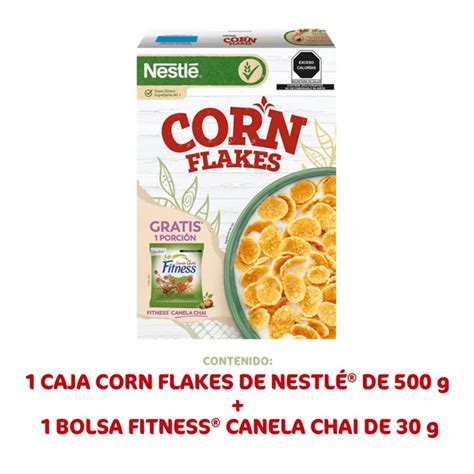 Cereal Integral De Hojuelas De Maíz Corn Flakes Sin Gluten Caja 500 G