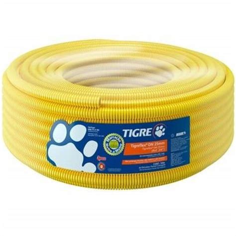 Eletroduto Corrugado Em Pvc Tigreflex 32mm 25 Metros Amarelo Leroy Merlin