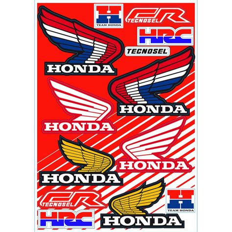 Stickers Vintage Honda HRC Paget ColorsPaget Colors