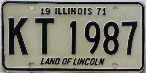 KT 1987 Pair - Illinois - 1971 | Great American Plates