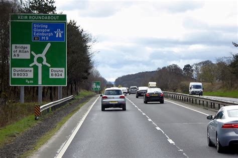 Southbound A9 To The West Of Dunblane © David Dixon Cc By Sa20