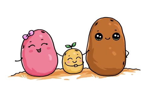 Cute Potato Drawings