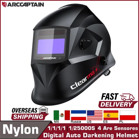 ARCCAPTAIN Welding Helmet Welder Mask Chameleon Large View True Color