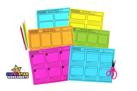 Storyboard Template Superstar Worksheets