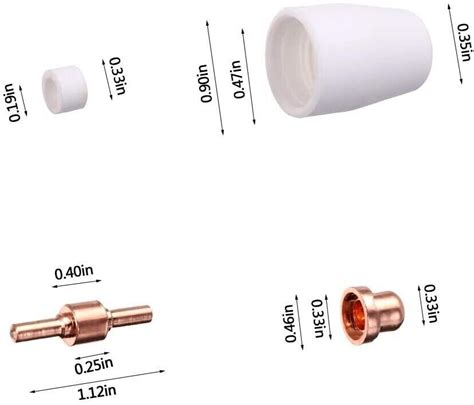 85 Pcs PT 31 Plasma Cutter Consumables Kit Electrode Nozzle Tip Fit CUT