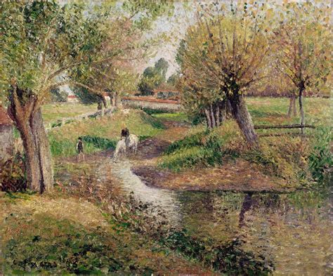 0004 毕沙罗 Camille Pissarro Watering hole Eragny 4116x3420PX TIF