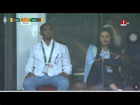 Incroyable regardez la réaction de Samuel Etoo après le but du Sénégal