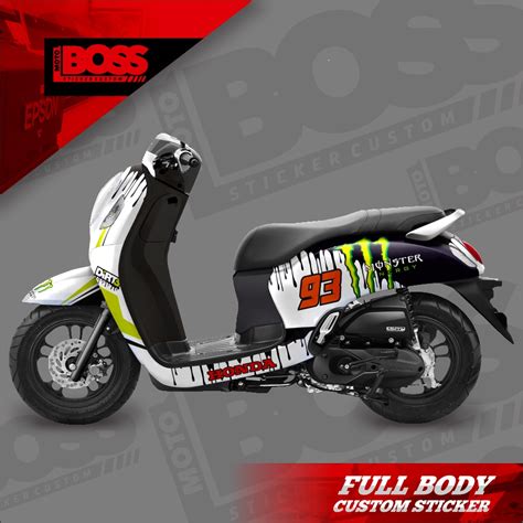 Jual Decal Stiker Sticker Honda Scoopy Full Body Dekal Stiker