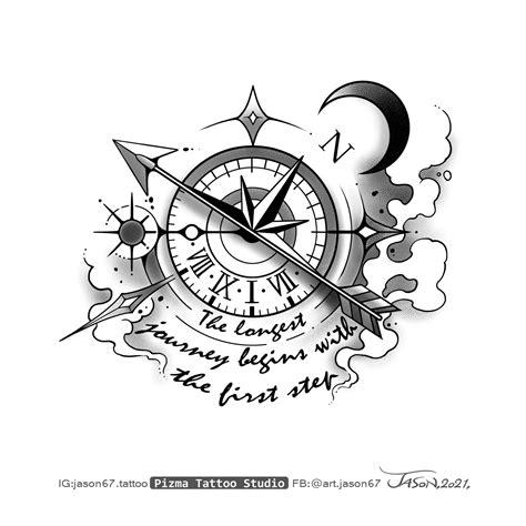 Share More Than Compass Tattoo Stencil Super Hot In Coedo Vn