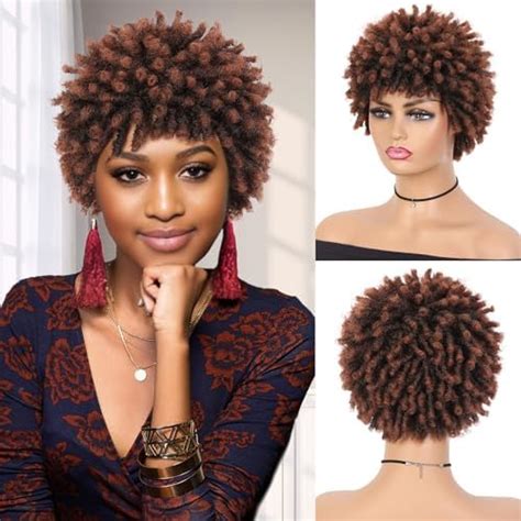 Amazon Hanne Short Faux Locs Braided Wigs Short Dreadlock Wig For