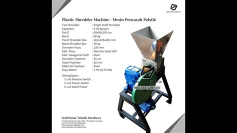 Shredder Machine Mesin Pencacah Mesin Penghancur Flywheel