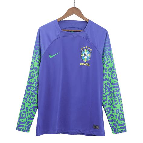 Brazil Away Jersey 2022 Long Sleeve Goaljerseys