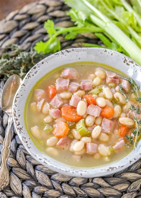 Easy Ham And Bean Soup 30 Minute Meal Lil Luna