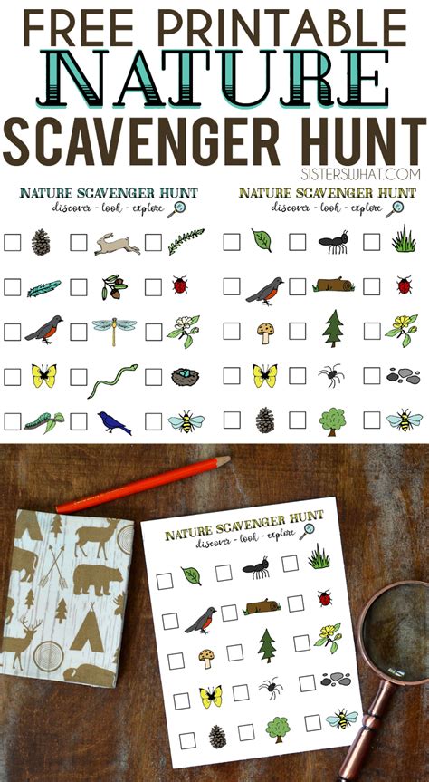 Nature Scavenger Hunt And Summer Adventures Free Printable Sisters