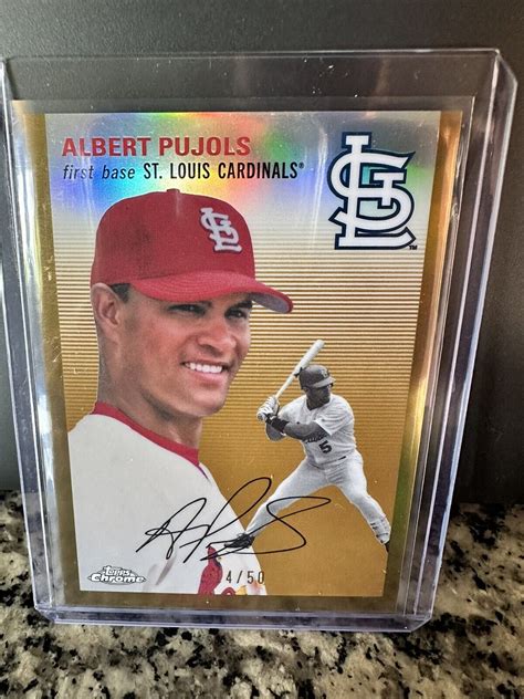 Topps Chrome Platinum Anniversary Gold Refractor Albert