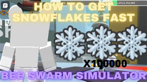 FASTEST WAYS TO GET SNOWFLAKES IN BEE SWARM SIMULATOR Tips Tricks