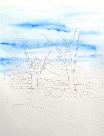 Three tips for drawing clouds and skies with coloured pencils