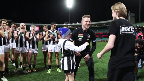 AFL 2021 Nathan Buckley Farewells Magpies With Win Neale Danihers