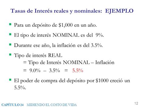 Tasa De Interes Nominal Y Real Ejemplos Nuevo Ejemplo